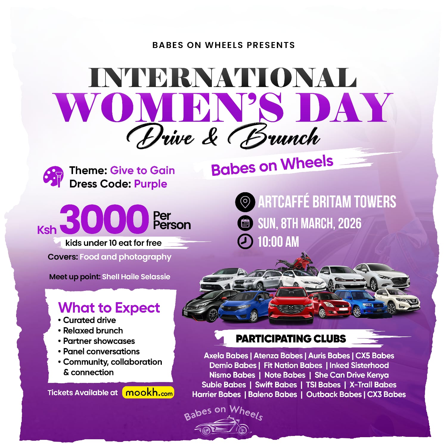 International Women's Day Drive & Brunch.