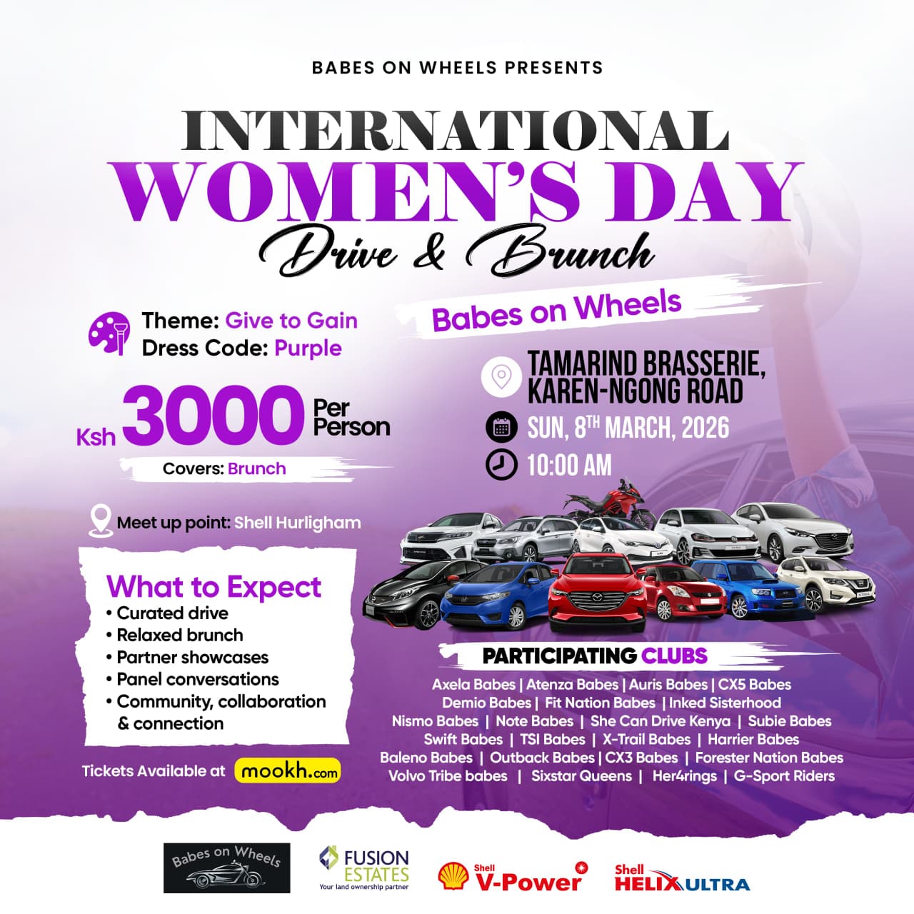 International Women's Day Drive & Brunch.