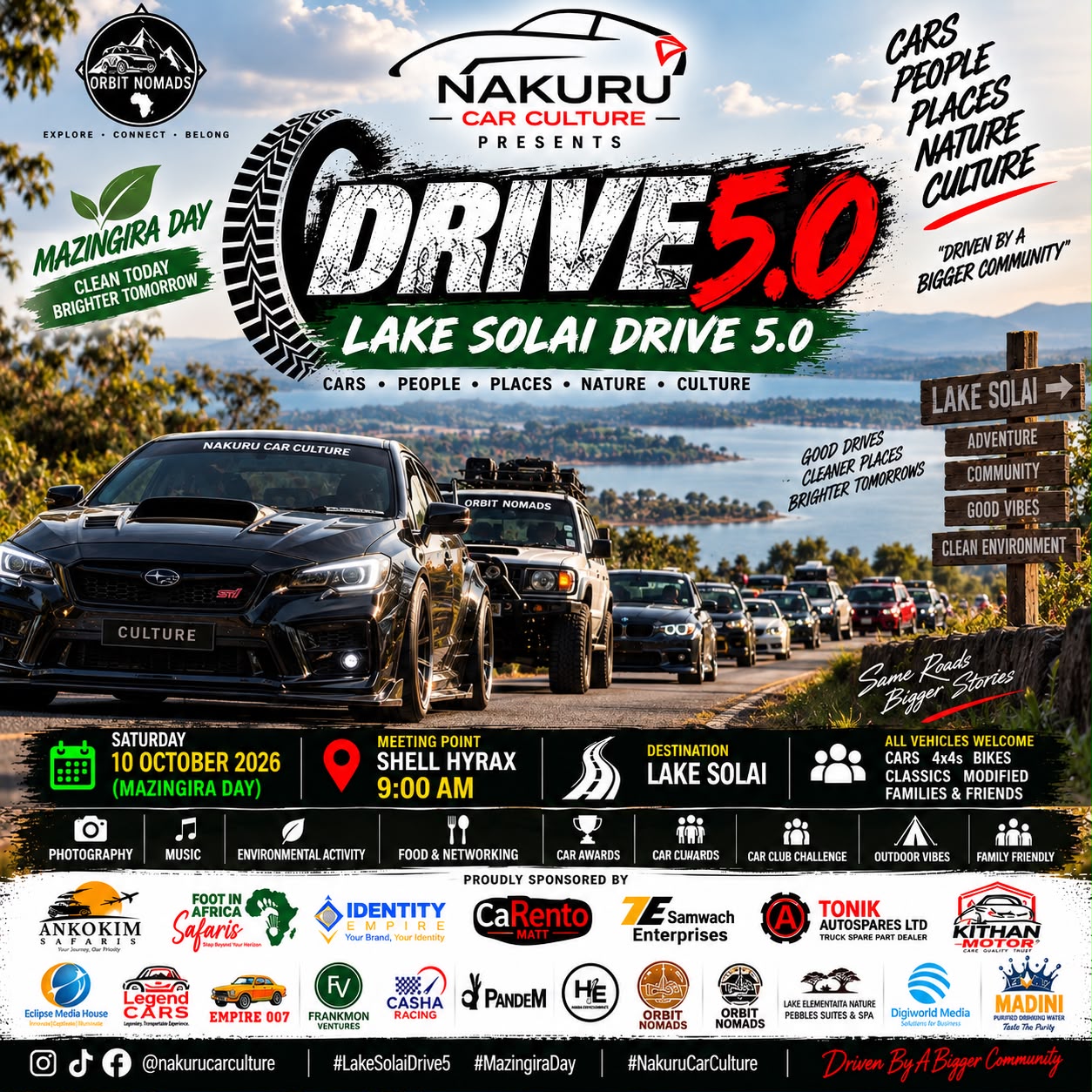 NAKURU CAR CULTURE DRIVE 5 — LAKE SOLAI 2.0