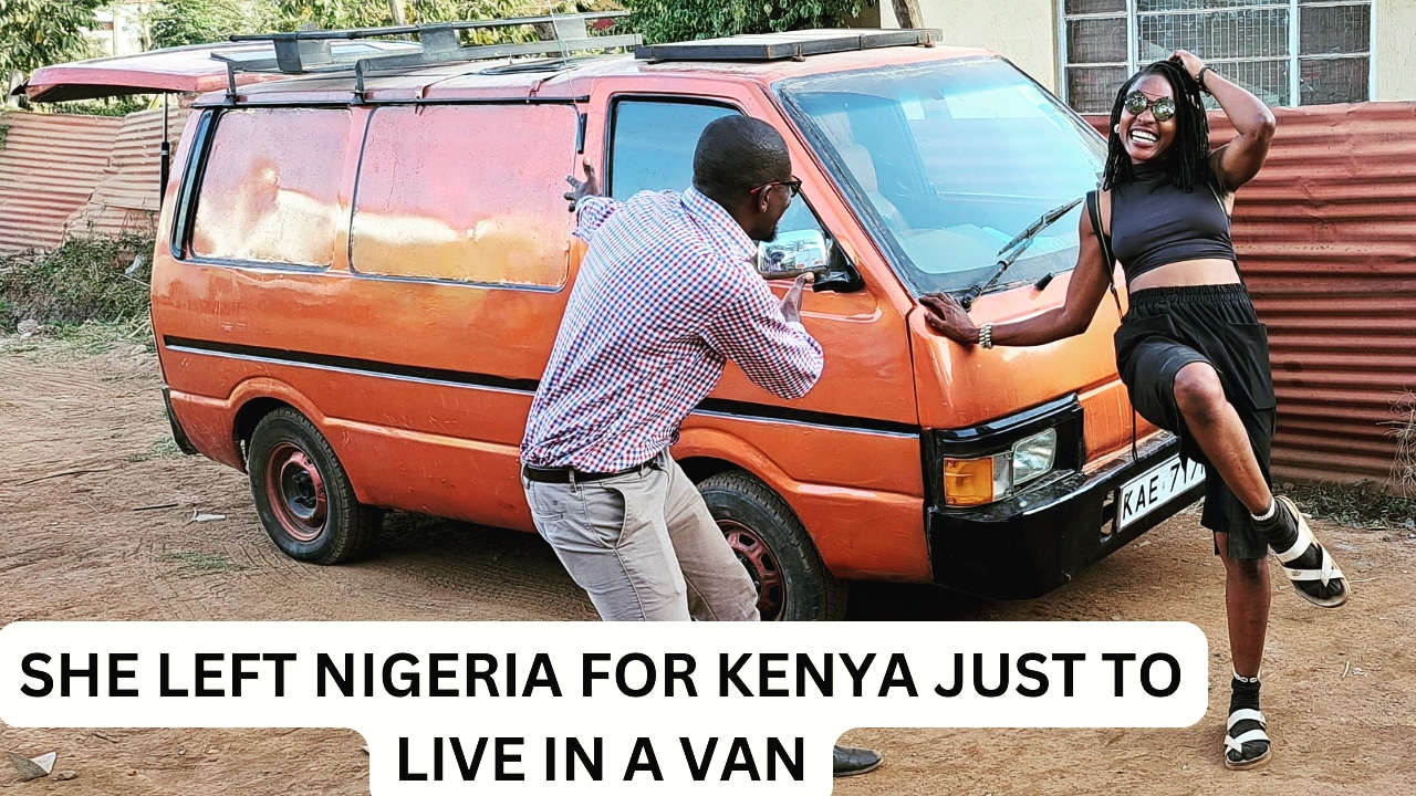 She Left Nigeria for Kenya Just to live in a camper Van.